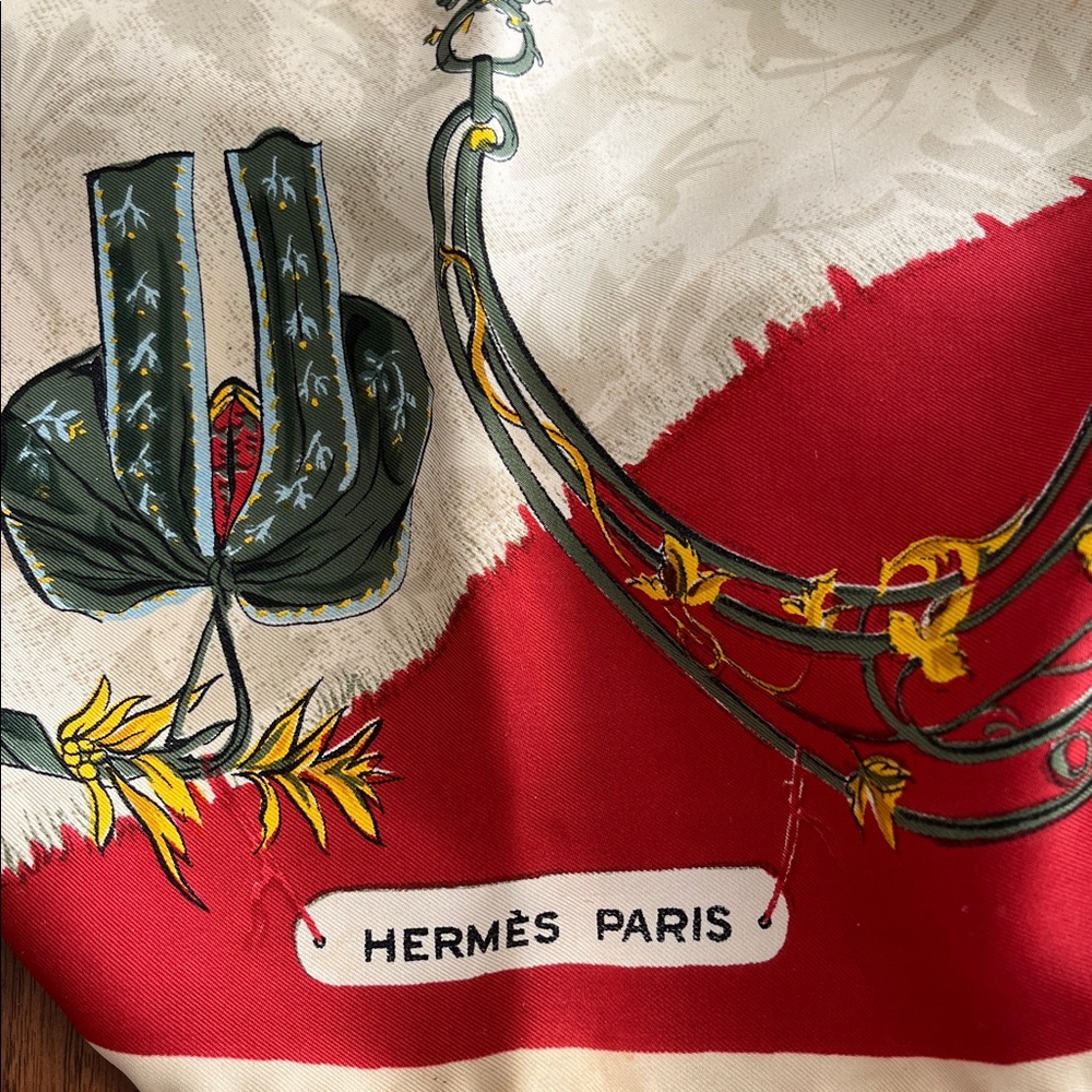 Vintage 60s Rare Hermes Silk
Carre Scarf Alsace by Françoise de la Perriere - Picture 2 of 4